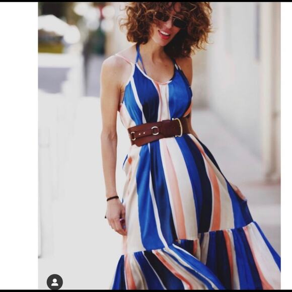 LEMLEM X H&M Striped Maxi Dress size medium - Picture 9 of 16